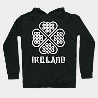 Ireland Irish Celtic Knot Vintage Shamrock Hoodie